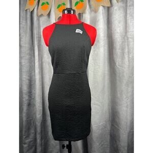 She + Sky black sleeveless sheath mini dress size Small